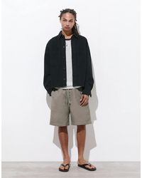 Pull&Bear - Bermuda à taille élastique - Lyst