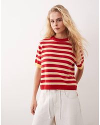 ASOS - Knitted Cotton Rich Half Sleeve Jumper - Lyst