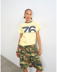 TOPSHOP - '76' Graphic Baby Tee - Lyst