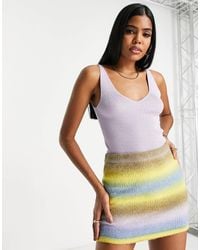 Jdy - V-neck Knit Tank Top - Lyst