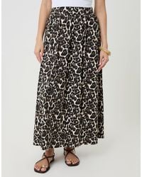 Threadbare - Print Jersey A-Line Maxi Skirt - Lyst