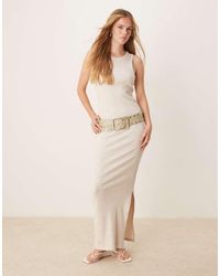 SELECTED - Femme Ribbed Long Dress - Lyst