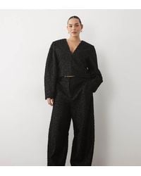ASOS - Curve Boucle Barrel Leg Trouser Co-ord - Lyst