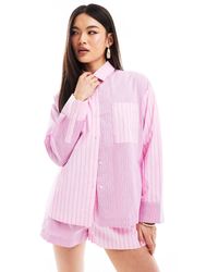 The Couture Club - Spliced Stripe Shirt - Lyst