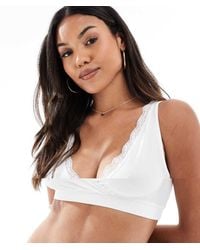 Mama.licious - Mamalicious Maternity 2-pack Nursing Sleep Bra With Lace Trim - Lyst