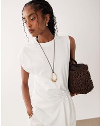ASOS - – lange kordel-halskette mit abstraktem anhänger - Lyst