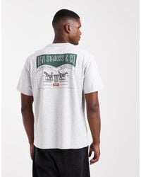 Levi's - Archive 2 Horse Logo Back Print Vintage Oversized T-shirt - Lyst