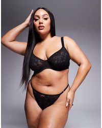 ASOS - Asos design curve - margot - soutien-gorge à armatures en dentelle avec nœud - Lyst
