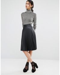 ripped hem denim skirt