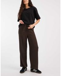 ONLY - Plissé Broek Met Wijde Pijpen - Lyst