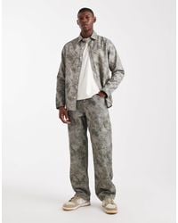 ASOS - – locker sitzende hose mit military-muster, kombiteil - Lyst