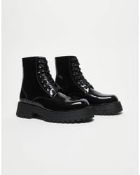 ASOS - Chunky Lace Up Boot - Lyst