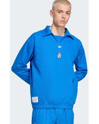 adidas Originals - Real Madrid Terrace Icons Drill Top - Lyst