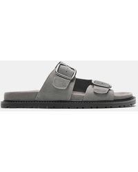 Pull&Bear - Leather Buckle Sandals - Lyst