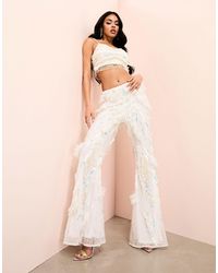 ASOS - Co-ord Butterfly Embellished Trouser - Lyst