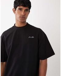 River Island - Oversized Boxy 'luxe' T-shirt - Lyst