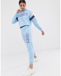 Juicy Couture Juicy By Juicy Logo jogger With Cuffed Hem - Blue