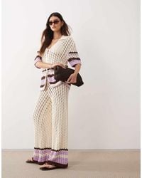 ARRANGE - Crochet Pants - Lyst