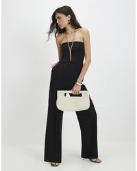 River Island - Sleeveless Bandeau Jumpsuit - Lyst