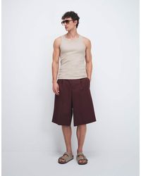 ASOS - Tailo Pleated Oversized Bermuda Shorts - Lyst