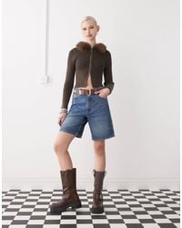 Collusion - – locker sitzende denim-jorts - Lyst