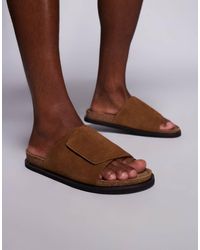 ASOS - Slipper Sandalen Van Suède - Lyst