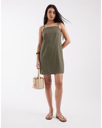 JJXX - Linen Blend Mini Dress - Lyst