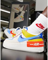 Air Force 1 Shadow - Sneakers pastelloNike in Gomma di colore Blu | Lyst