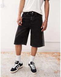 adidas Originals - Firebird Denim Shorts - Lyst