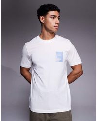 BOSS - Chest Print T-shirt - Lyst