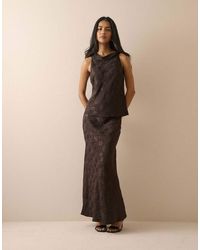 Nobody's Child - Jacquard Floral Satin Leila Top - Lyst