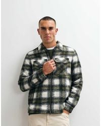 Barbour - Clayton Check Zip-through Brushed Fleece Overshirt - Lyst