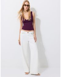 Stradivarius - Fitted Wide-strap Top - Lyst