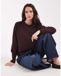 Pieces - Long Sleeve Oversized Knitted Jumper - Lyst