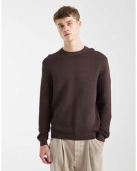 Only & Sons - Crew Neck Ribbed Sweatshirt - Lyst