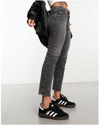ONLY - – emily – gerade geschnittene jeans mit hohem bund - Lyst