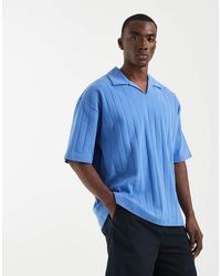 ASOS - Oversized Revere Polo - Lyst