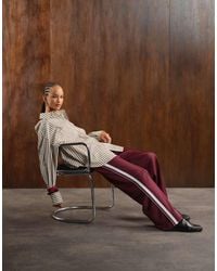 Noisy May - Wide Leg jogger With Side Stripe - Lyst