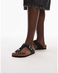 Birkenstock - Gizeh Braided Oiled Leather Sandals - Lyst