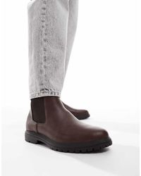 schuh - Botines Chelsea Marrones Dalton De - Lyst