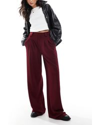 ASOS - Wide Leg Trouser With Contrast Panel - Lyst
