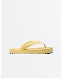 Oysho - Textured Platform Beach Sandal - Lyst