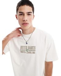 Hollister - Heavy Weight Boxy T-shirt With Location Motif Detail - Lyst