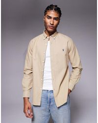 Polo Ralph Lauren - Icon Logo Slim Fit Garment-dyed Oxford Shirt - Lyst