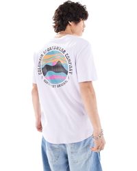 Columbia - Rollingwood - t-shirt avec imprimé dans le dos - lilas - exclusivité asos - Lyst