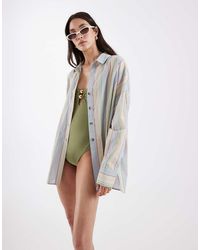 ASOS - Cabot Beach Shirt Cover-up - Lyst