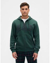 Gap - Logo Zip Through Hoodie - Lyst