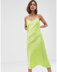 bershka green cut out dress