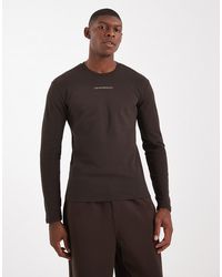 Emporio Armani - Long Sleeve Lounge T-Shirt - Lyst