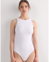 Intimissimi - Fresh Bamboo Bodysuit With Wide Straps - Lyst